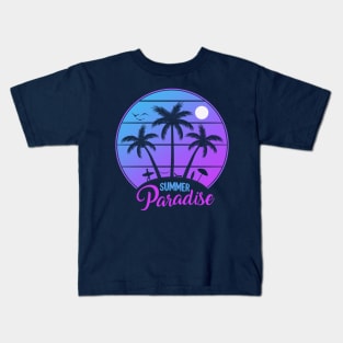 Vintage Surf Vaporwave Kids T-Shirt